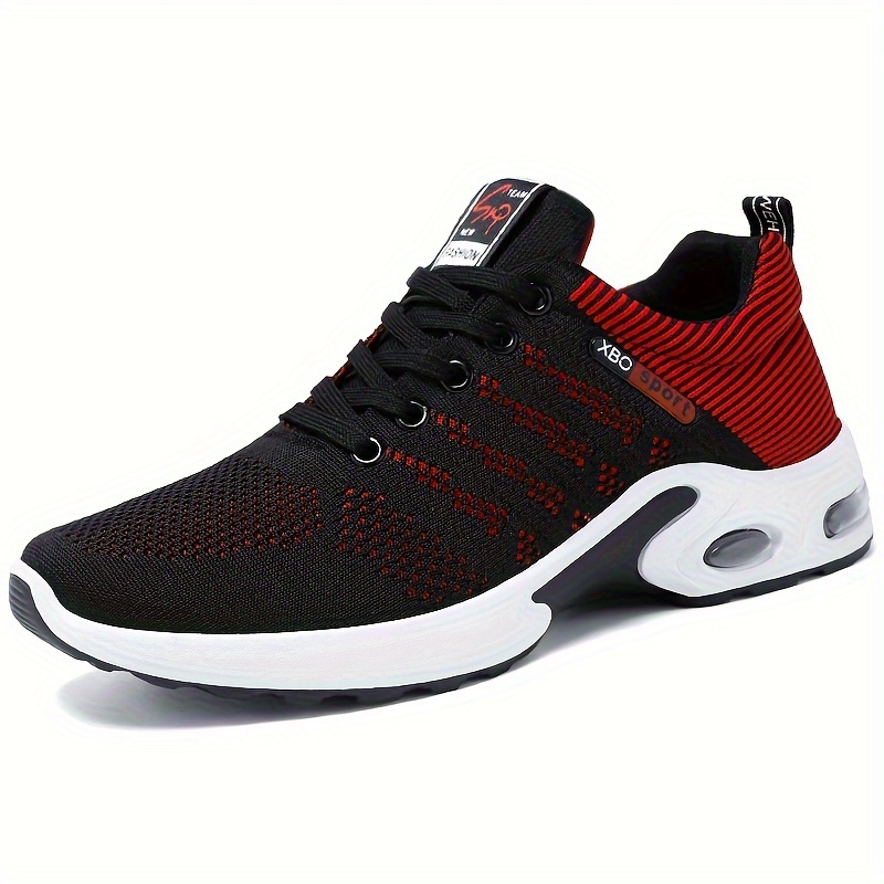 running shoes men s trendy woven knit breathable comfy non details 4