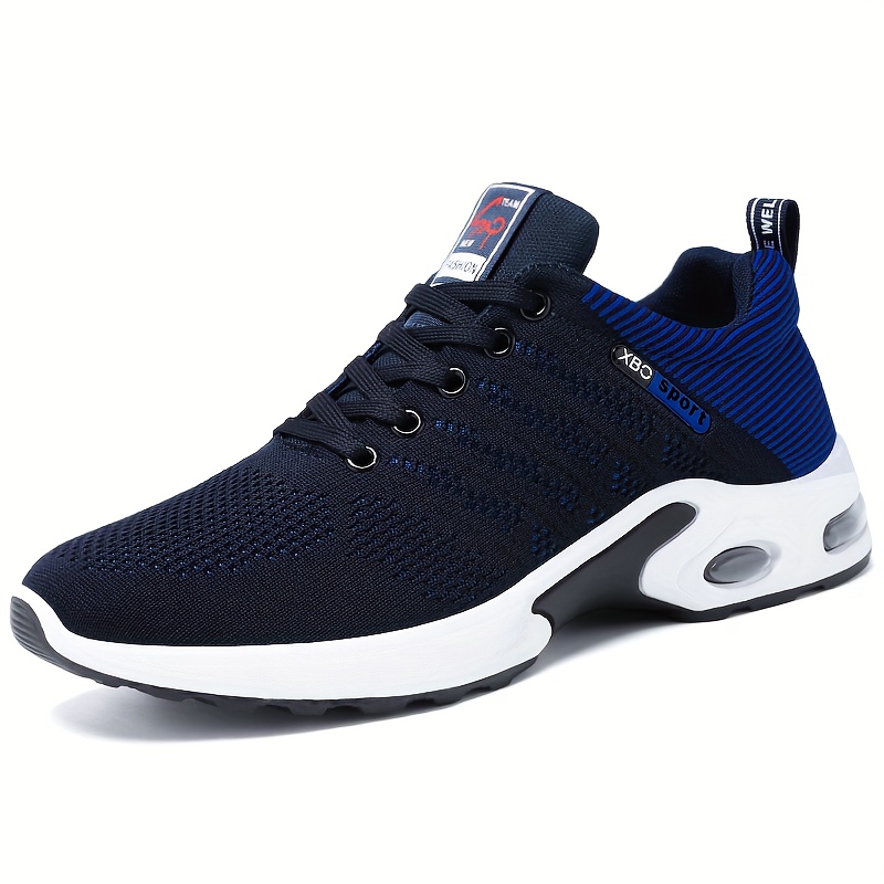 running shoes men s trendy woven knit breathable comfy non details 5