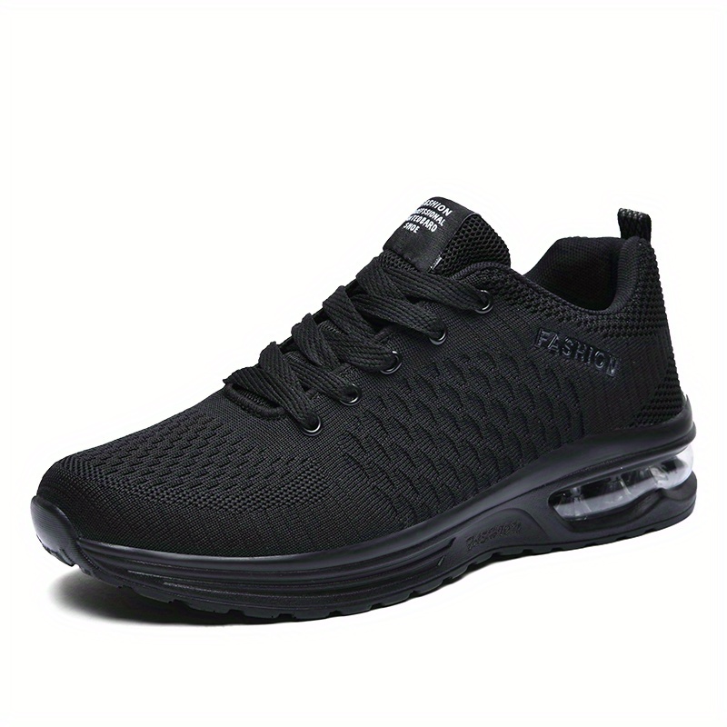 athletic shoes men s air cushion shock absorption knitted details 0